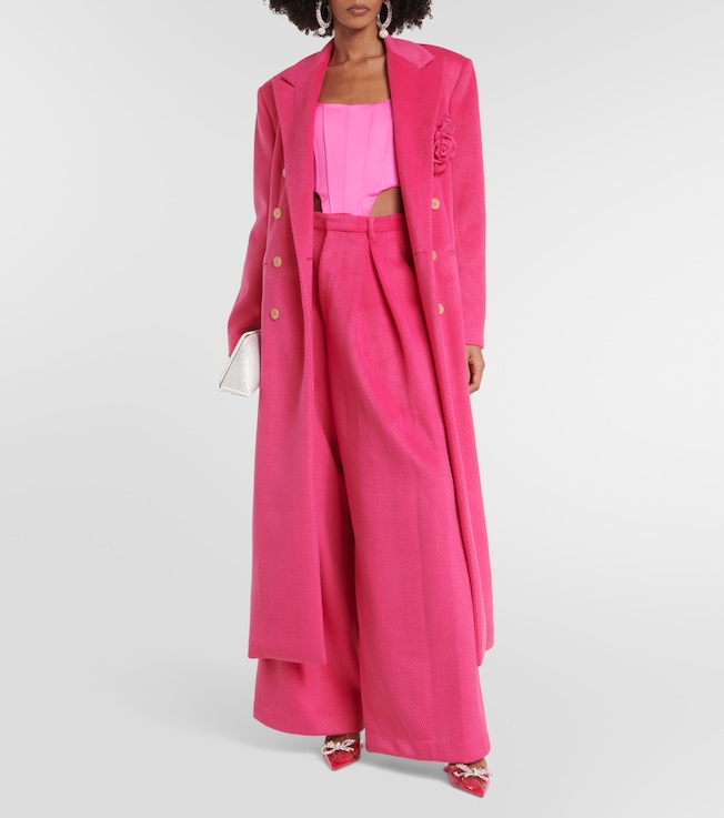 GIUSEPPE DI MORABITO High-rise wide-leg crêpe pants