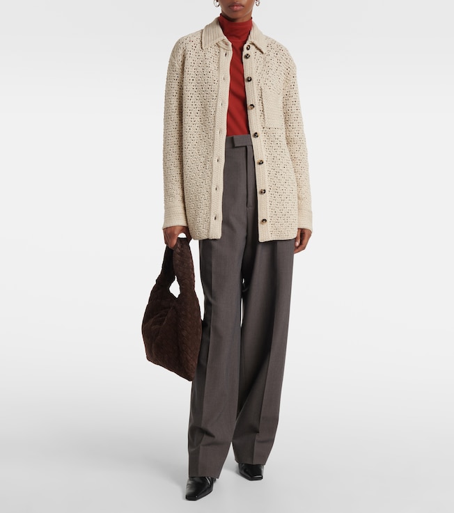 Bottega Veneta Cotton crochet shirt