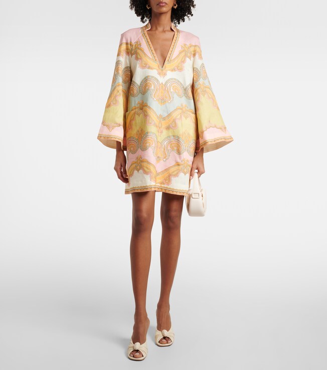 Zimmermann Maxine paisley linen minidress