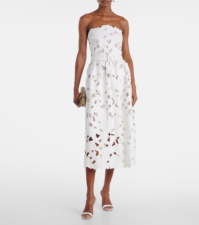 Oscar de la Renta Lace bustier dress