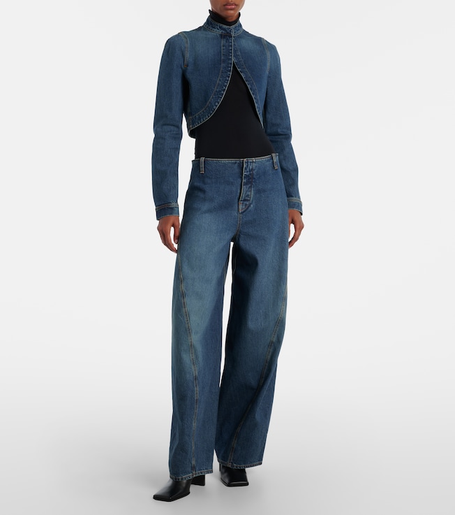 Alaïa Cropped denim jacket