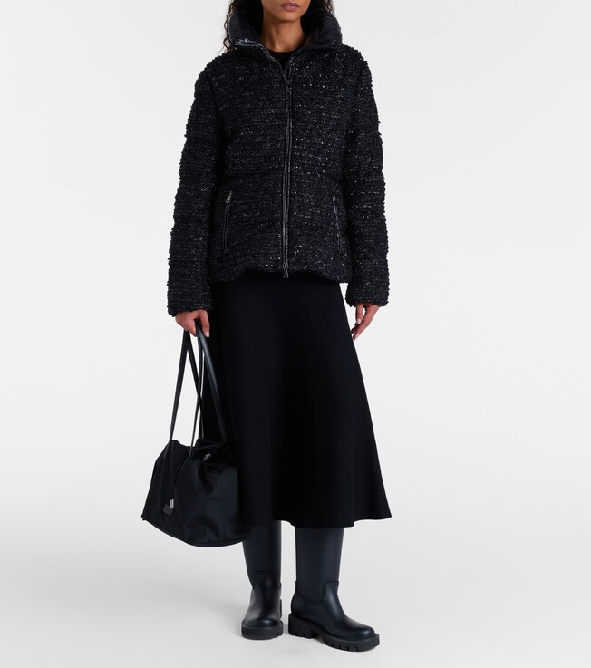 Moncler Urbel tweed down jacket