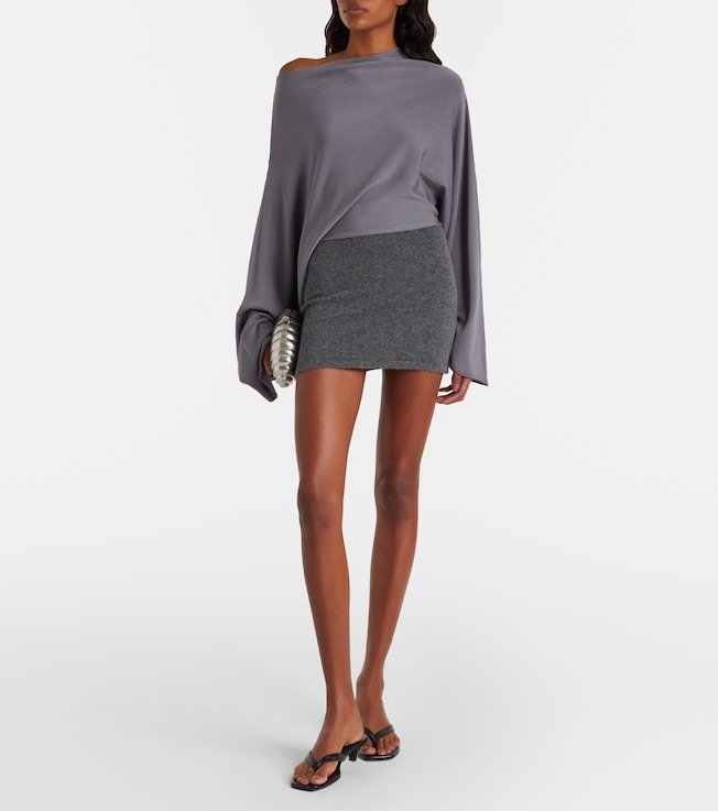 Aya Muse Slouchy jersey minidress