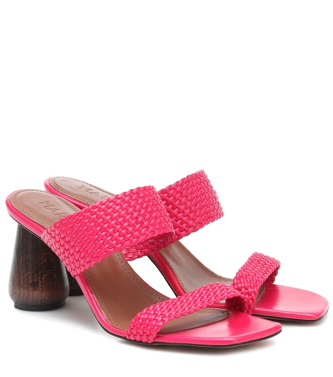 Souliers Martinez Limon 80 leather sandals