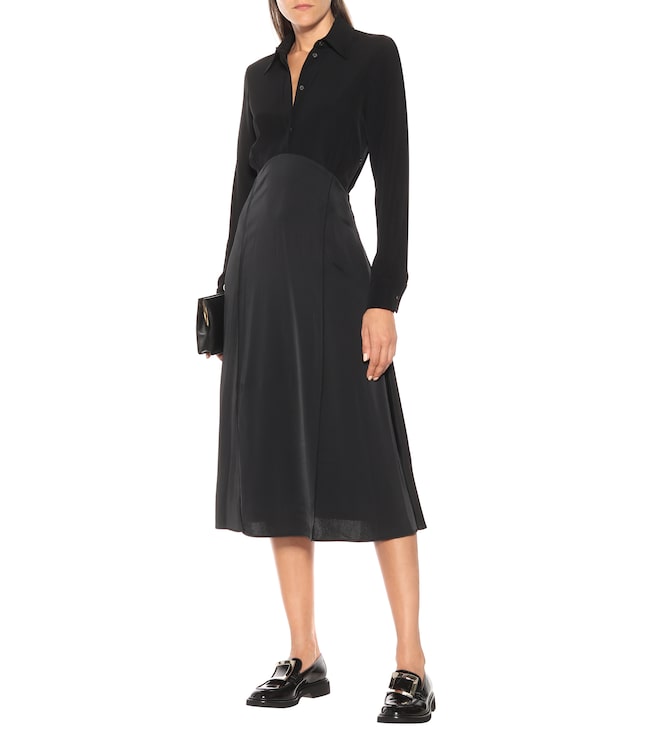 Victoria Victoria Beckham Satin-crêpe midi dress