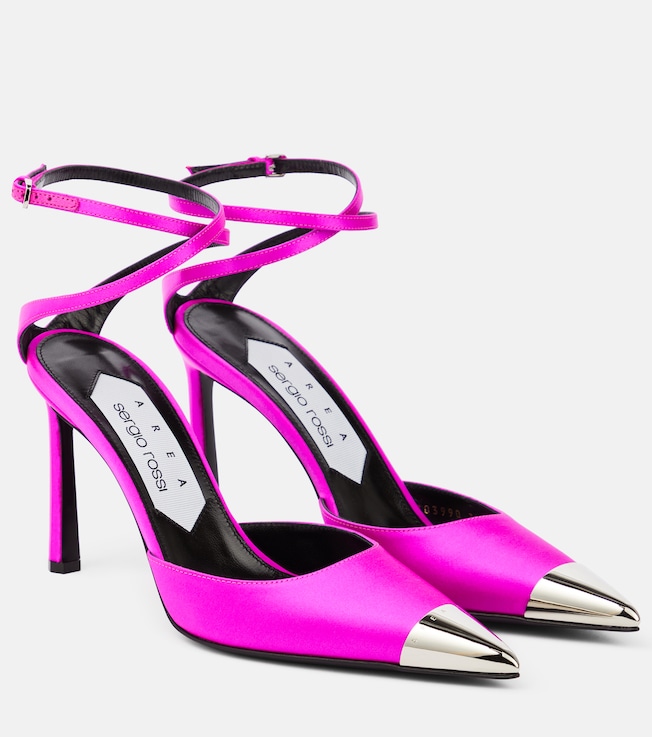 Area Amazona slingback leather pumps