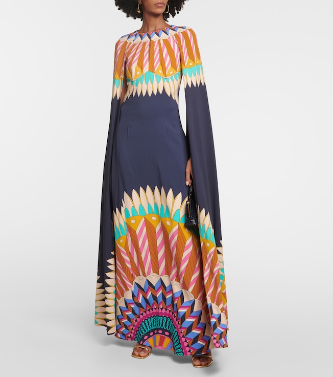 La DoubleJ Hathor printed sablé gown 