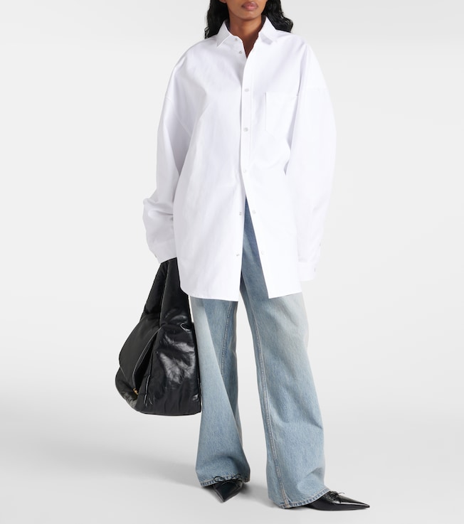 Balenciaga Outerwear oversized cotton poplin shirt