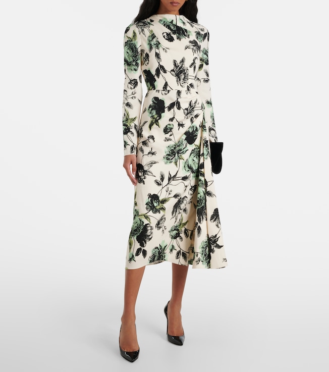 Erdem Draped midi dress