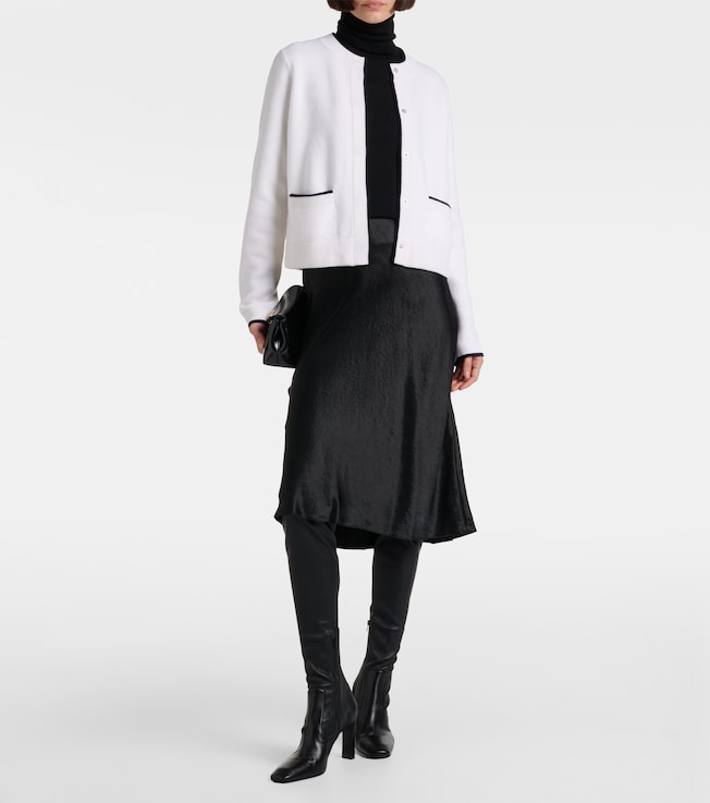Vince Wool and cotton-blend cardigan