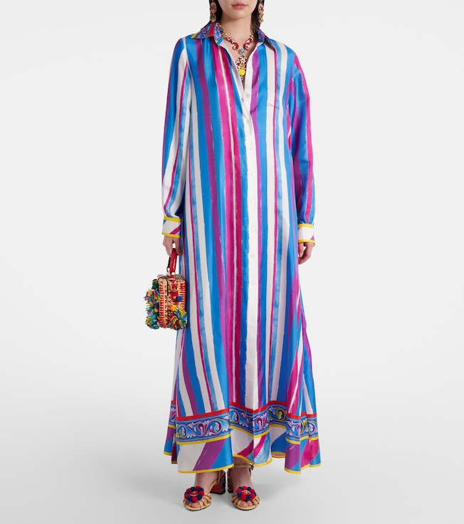 Dolce&Gabbana Striped silk kaftan