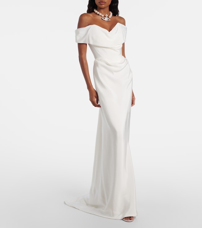 Vivienne Westwood Bridal Nova Cocotte silk cady bustier gown