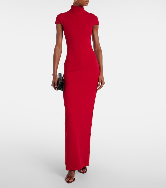 Solace London Lang crêpe maxi dress
