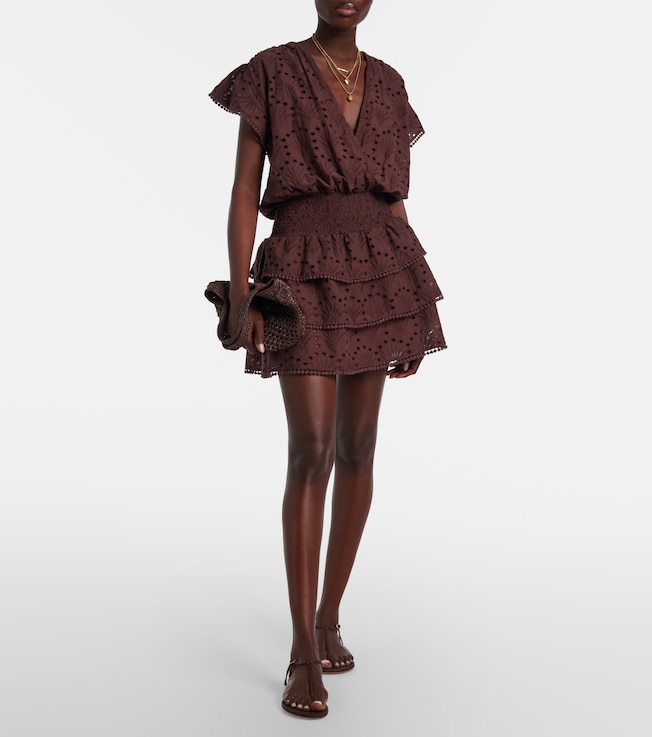 Melissa Odabash Broderie anglaise cotton minidress