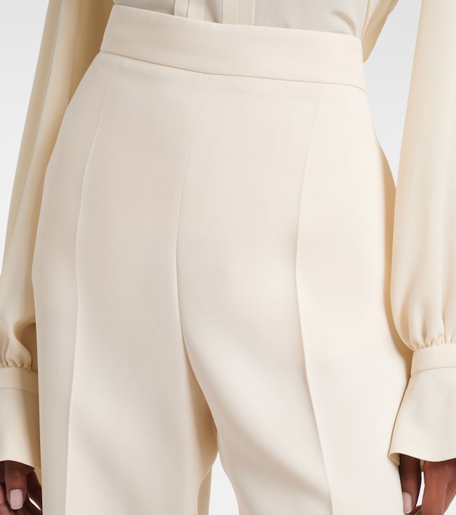 Valentino Garavani Valentino Garavani Cady Couture silk flared pants