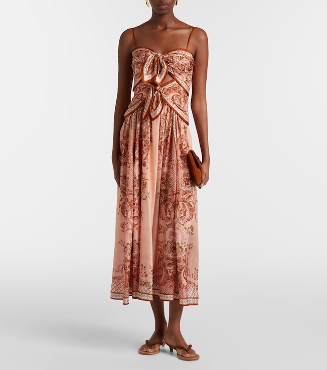 Zimmermann Aster floral silk midi dress