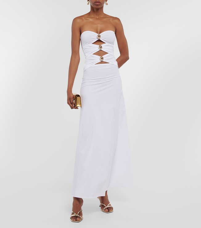 Dodo Bar Or Jennifer off-shoulder maxi dress