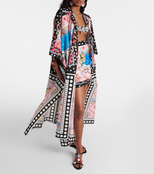 Dolce&Gabbana Capri printed cotton kaftan