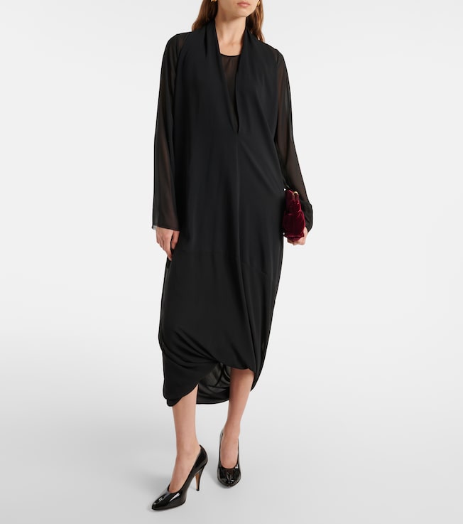MM6 Maison Margiela Draped midi dress