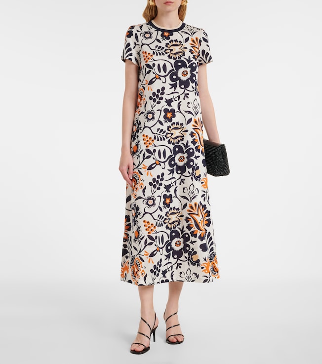 La DoubleJ Sporty Swing cotton jersey midi dress