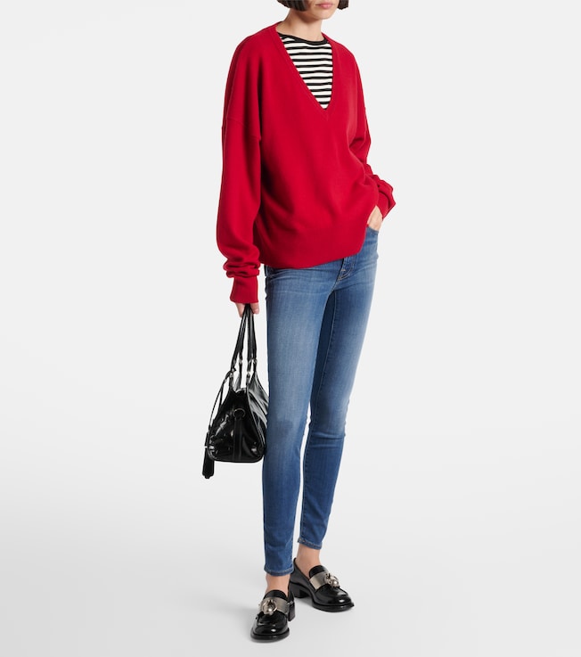 7 For All Mankind Slim Illusion Luxe high-rise skinny jeans