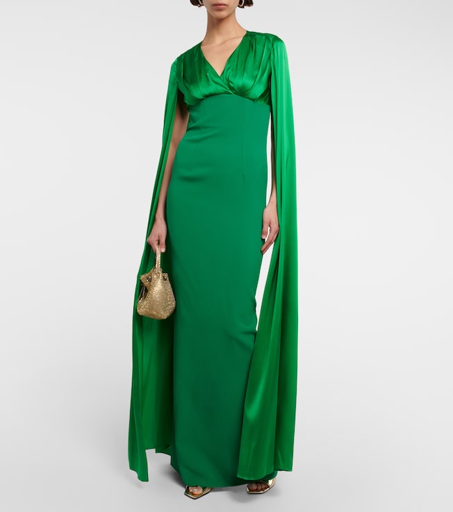 Safiyaa Crêpe gown