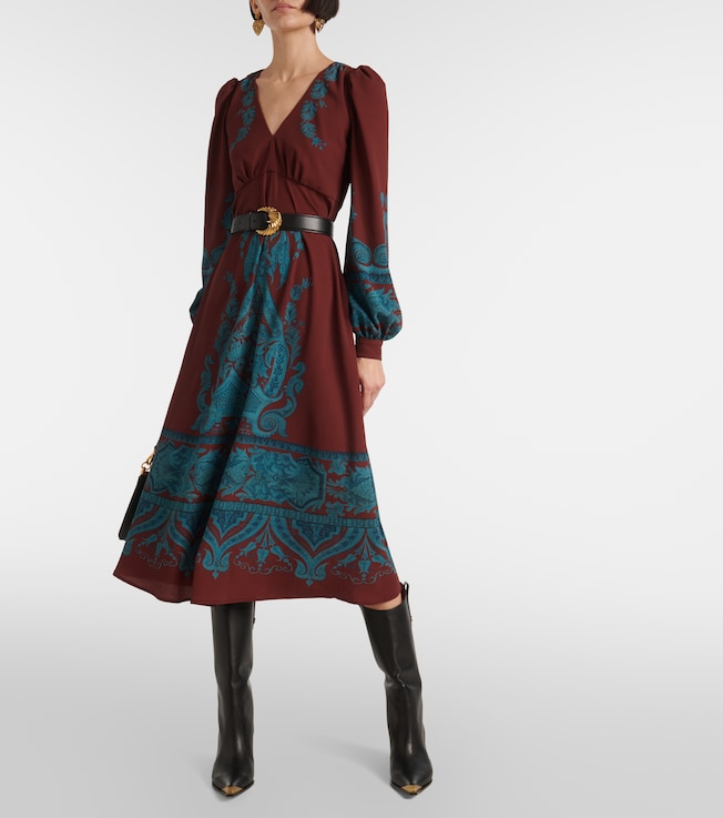 Etro Printed midi dress