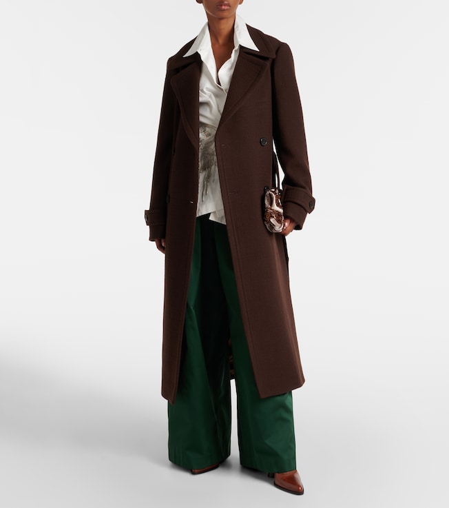 Dries Van Noten Belted wool coat
