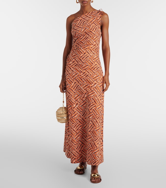 Faithfull Alskar striped cotton poplin maxi dress