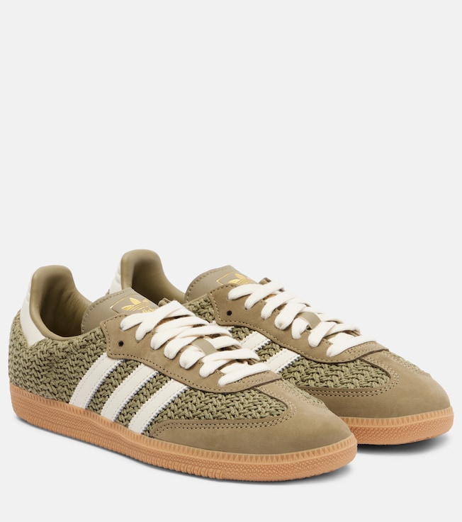 adidas Samba OG leather-trimmed sneakers