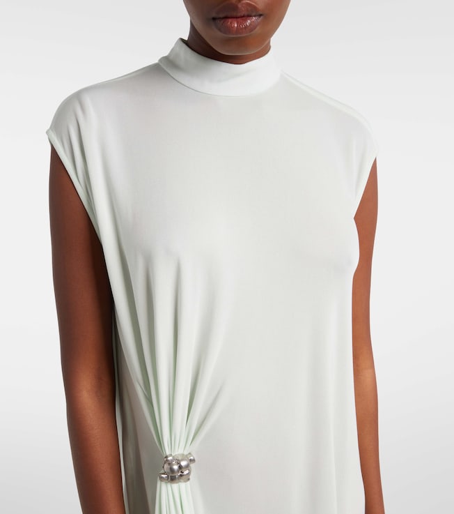 Bottega Veneta Bottega Veneta Nodo Quadro crêpe jersey midi dress
