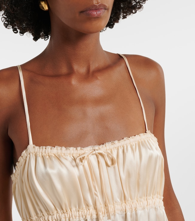 Ulla Johnson Ulla Johnson Marielle ruched silk midi dress