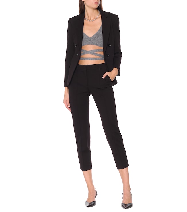 Dorothee Schumacher Alpaca and wool-blend cropped top