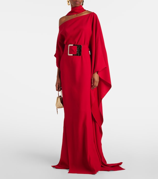 Taller Marmo Taylor crêpe cady maxi dress