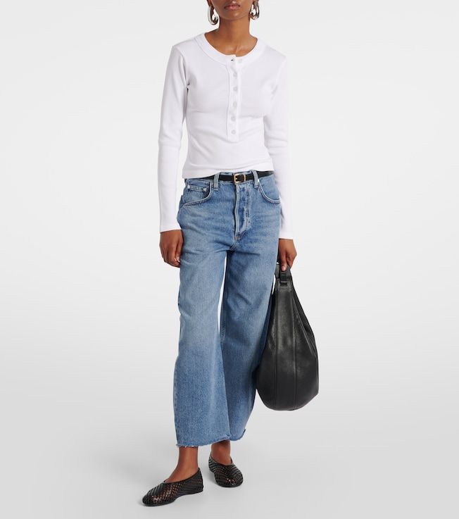 Citizens Of Humanity Varra ribbed-knit Henley shirt