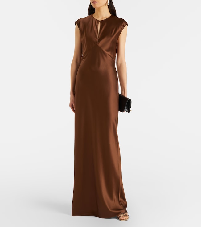Veronica Beard Nelzy silk-blend satin maxi dress