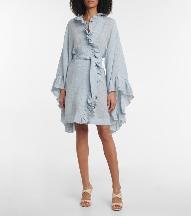 Lisa Marie Fernandez Anita linen-blend minidress