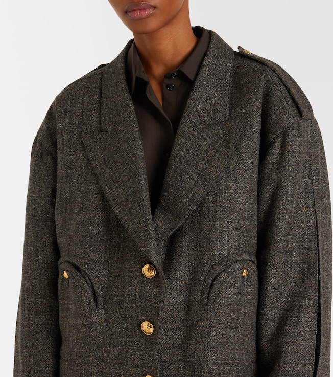 Blazé Milano Blazé Milano Gloriana Charlotte wool and linen-blend tweed jacket