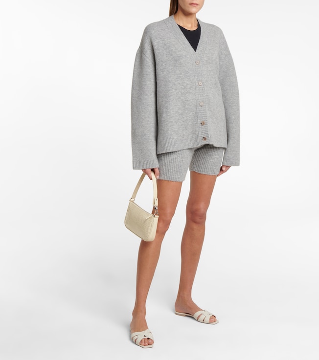 Nanushka Siu ribbed-knit biker shorts