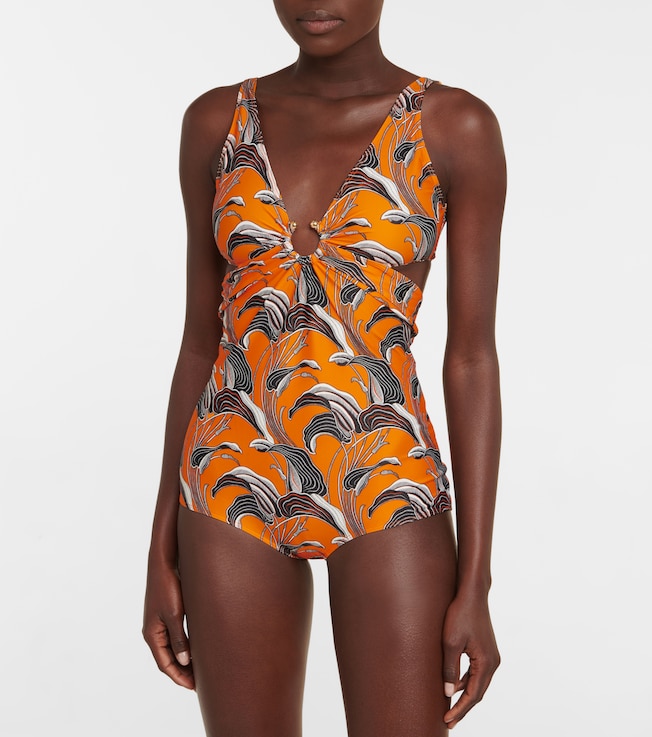 Rabanne Floral cutout swimsuit