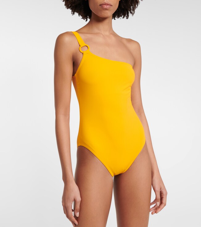 Karla Colletto Morgan one-shoulder swimsuit
