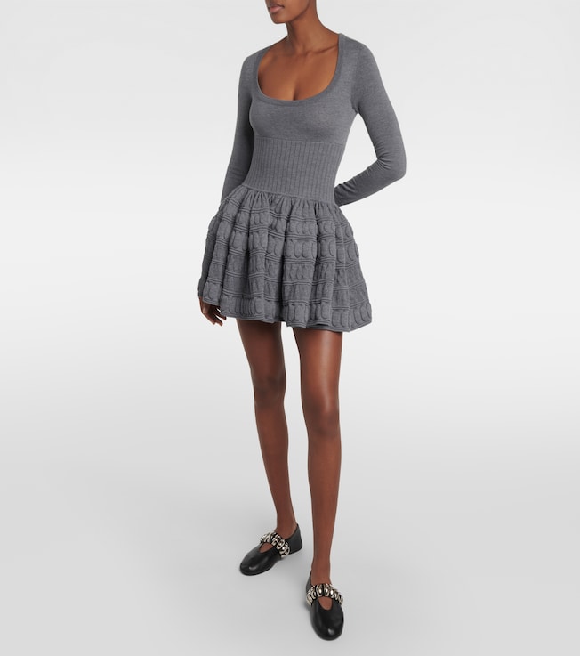 Alaïa Wool-blend minidress