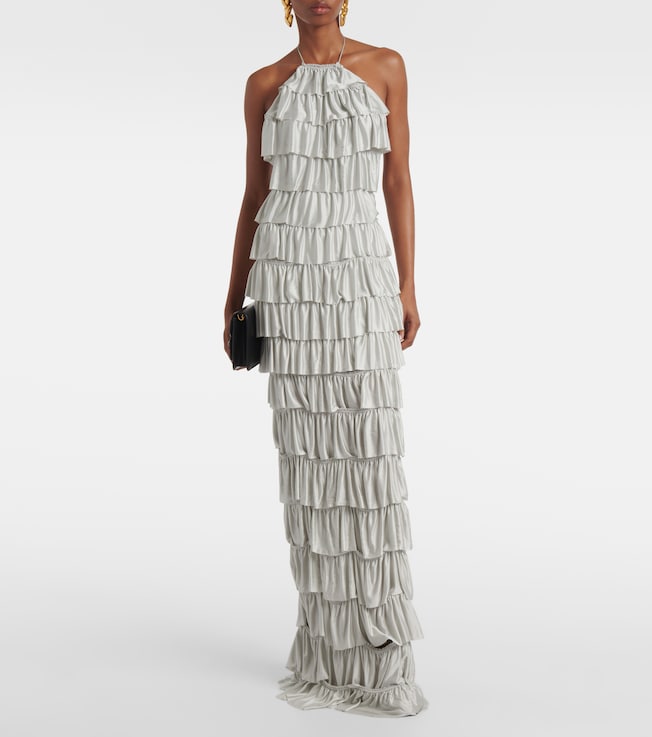Tom Ford Ruffled tiered gown