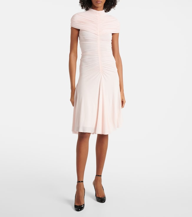 Alaïa Ruched jersey midi dress
