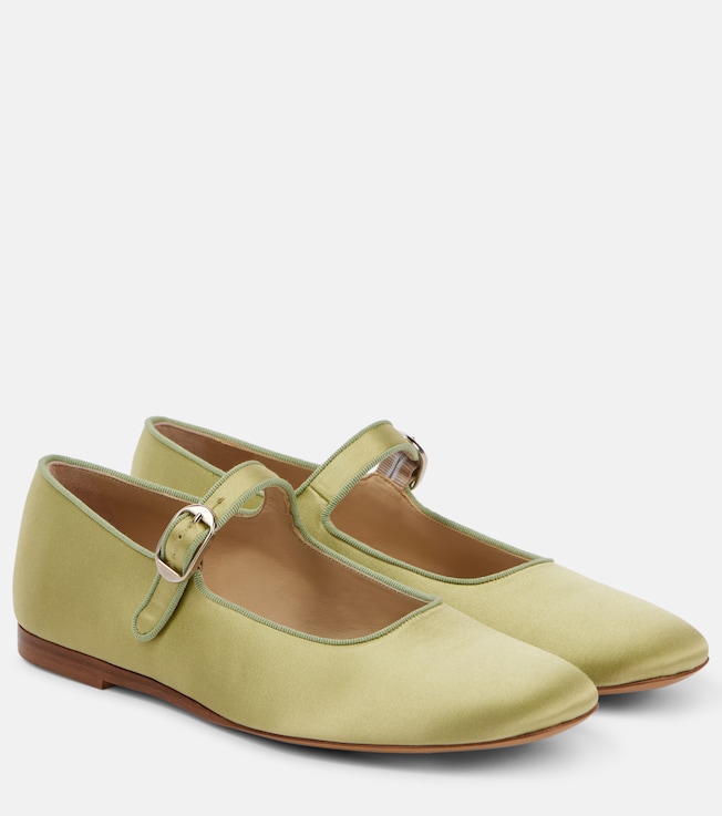 LE MONDE BERYL Classic satin Mary Jane flats