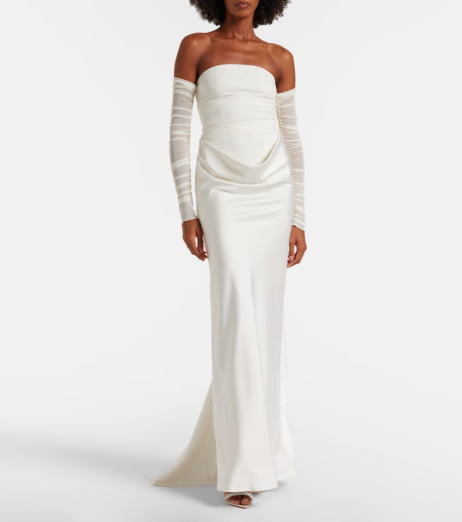 Rotate Donatella draped gown