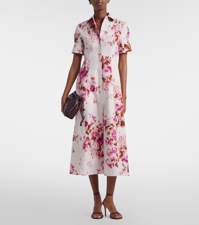 Erdem Floral cotton poplin shirt dress