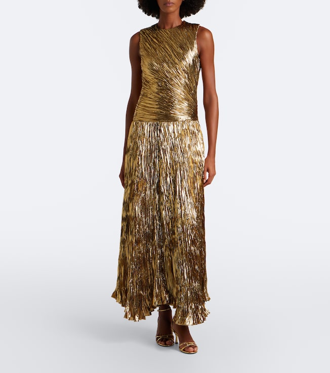 Ulla Johnson Ulla Johnson Eugenia pleated lamé gown