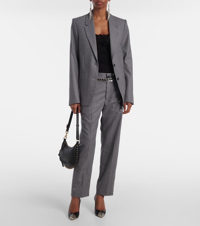 Isabel Marant Ritana pinstripe wool tapered pants