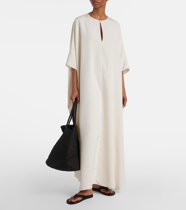 The Row Nicas silk beach cover-up